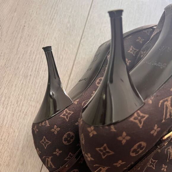 Louis Vuitton Mimosa Mini Lin Monogram Ankle Boots 7.5 - Picture 8 of 15